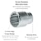 Teng Tools 3/4 in Drive SOCKET, 12PT, SAE, M340158-C M340158-C - alternate 3